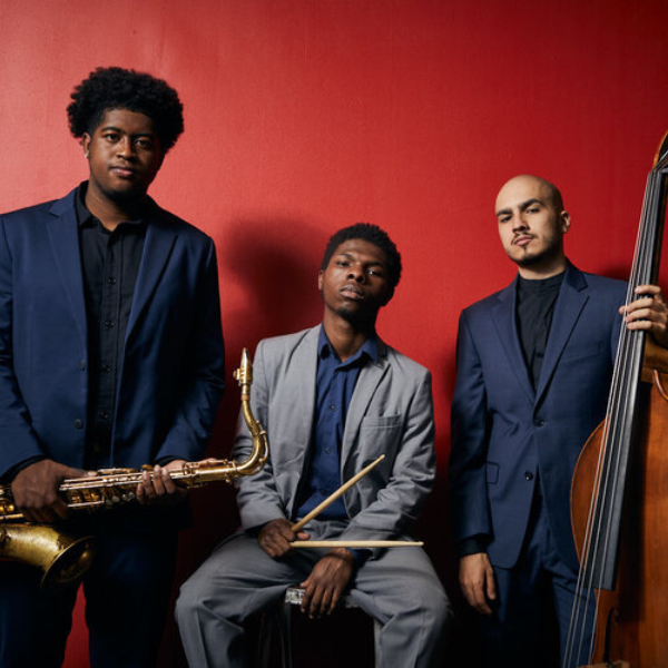 New Jazz Underground musicians with instruments