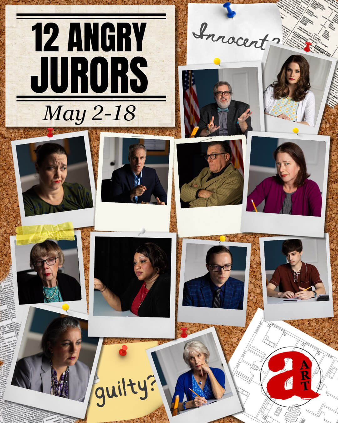 poster for 12 angry jurors