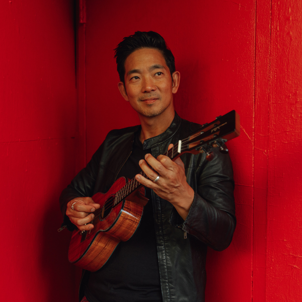 Jake Shimabukuro with ukulele