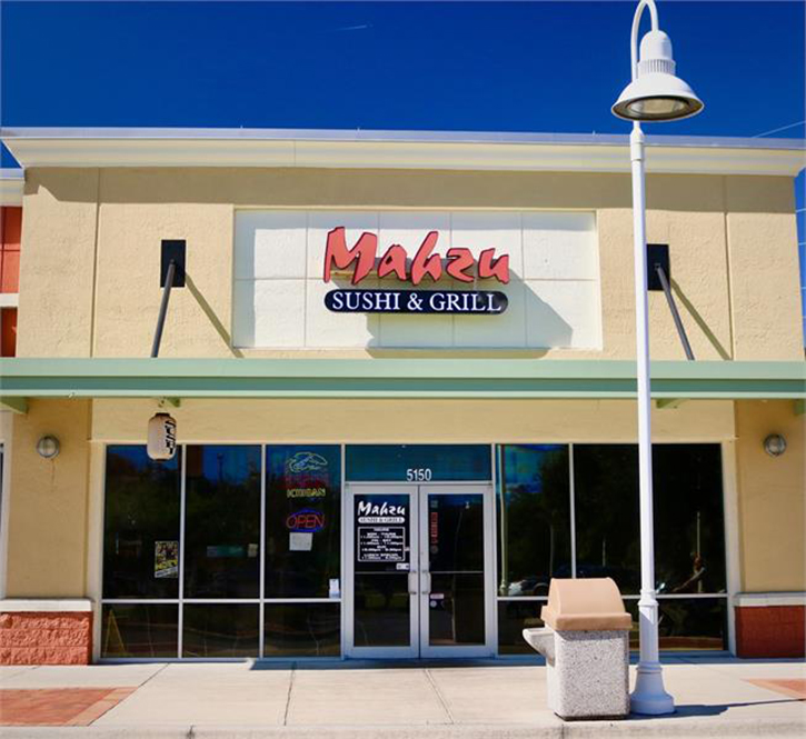 Exterior building for Mahzu sushi & grill