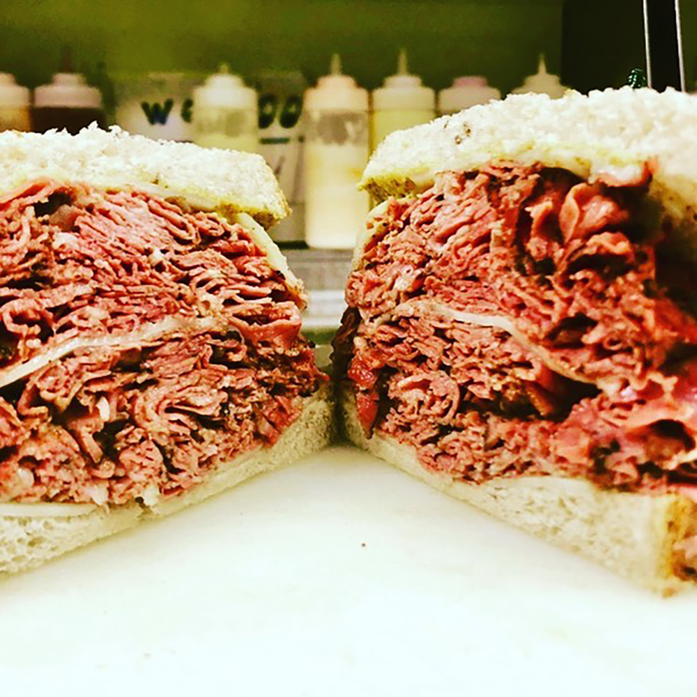 Hot Pastrami Sandwich