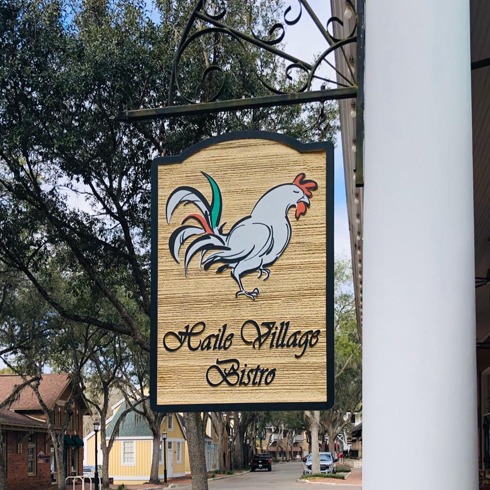 sign at Haile village bistro