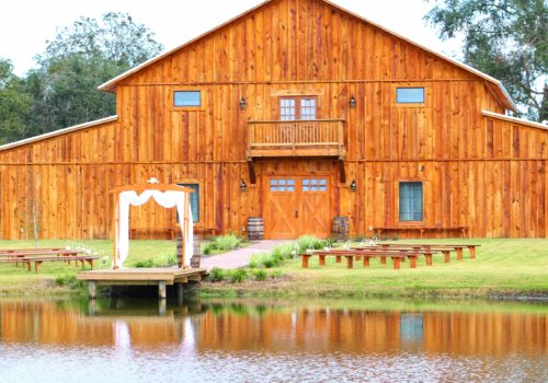 C Bar Ranch Dock Wedding Ceremony