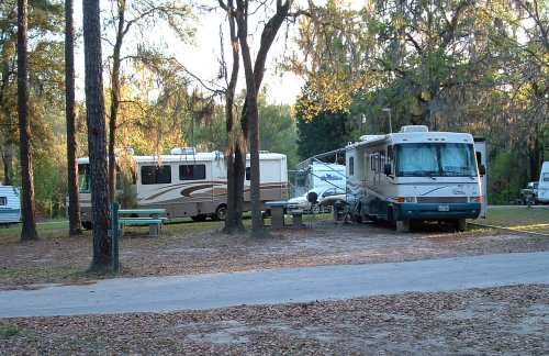 High Springs Campground RV sites