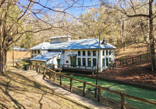 Boulware Springs Park historic waterworks building