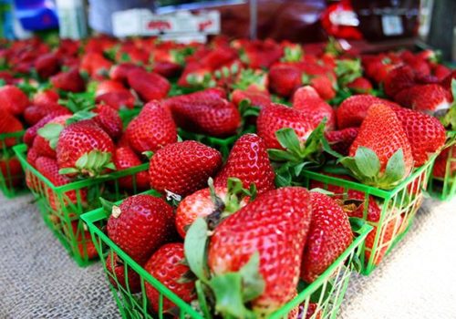 fresh strawberries