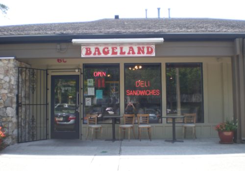 Exterior of Bageland storefront at Thornebook Village