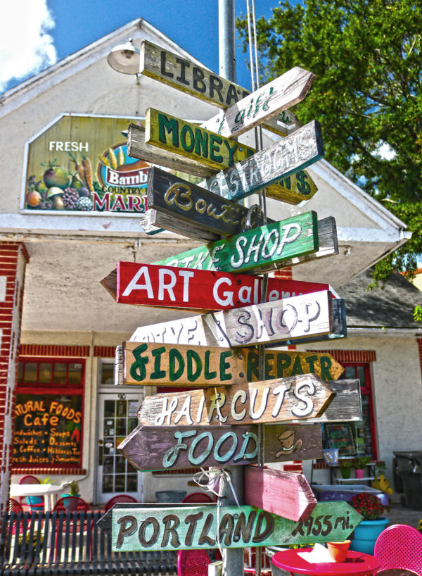 Wayfinding signs in High Springs, FL