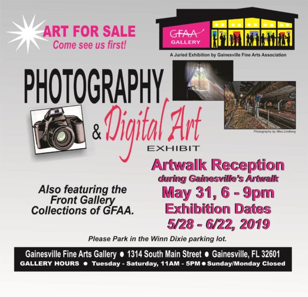 Photography & Digital Art Exhibit and Artwalk Gainesville Reception