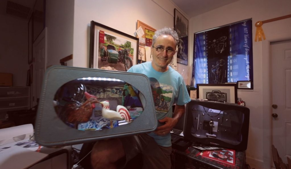Artist Frank Curtis at his studio