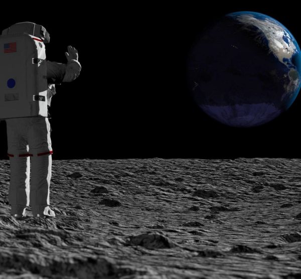 Astronaut on the moon