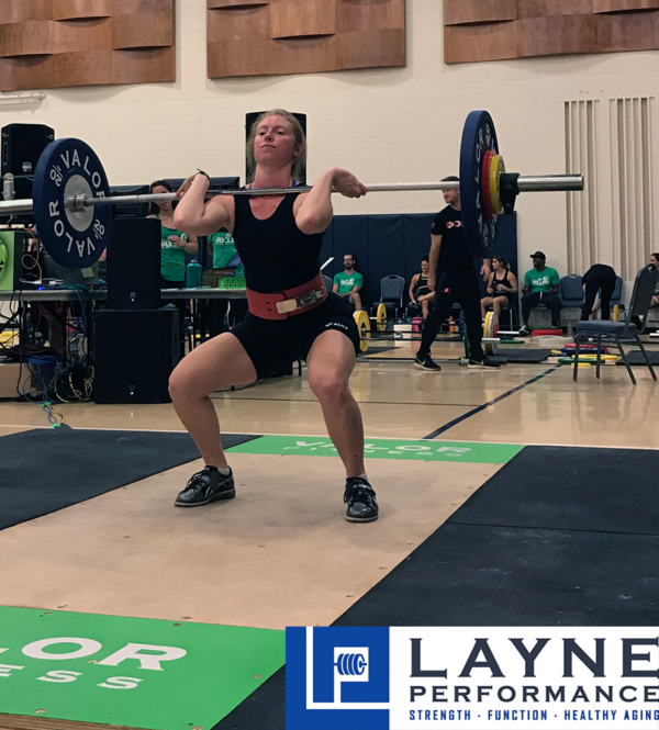 Weightlifter at Layne Performance
