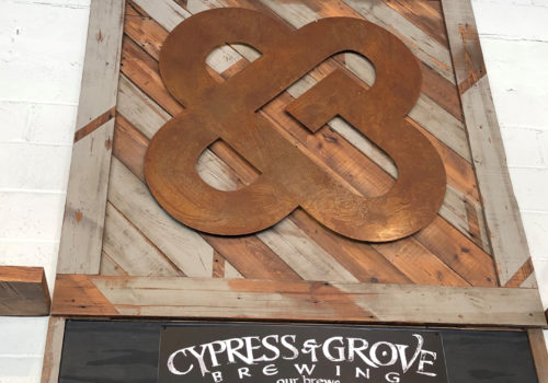 Cypress and Grove Brewing Company sign at the brewery