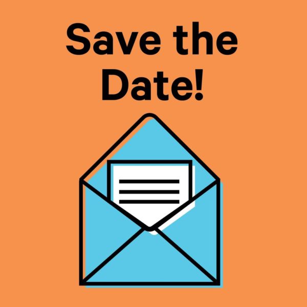 open invitation envelope. Save the date