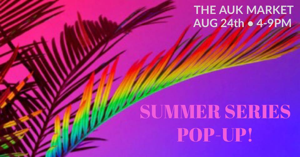 Palm Tree leaves. Summer Series Pop Up at The AUK Market