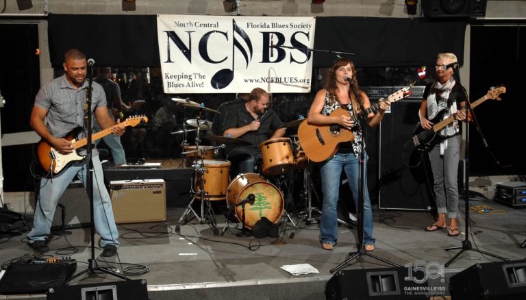Blues band on stage NCFBS competition