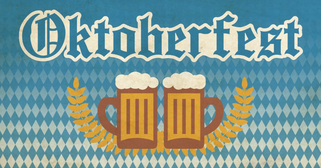 two beer glasses. Oktoberfest