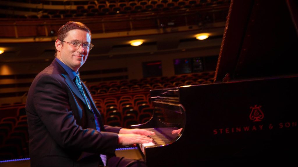 Mitch McKay at the Piano on stage