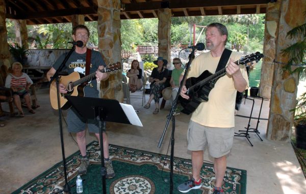 The PairODocs performing on stage