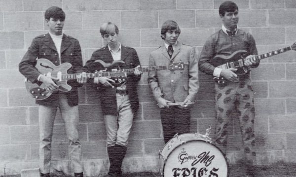 GHS Yearbook photo from 1967 of The Epics band members including Tom Petty.