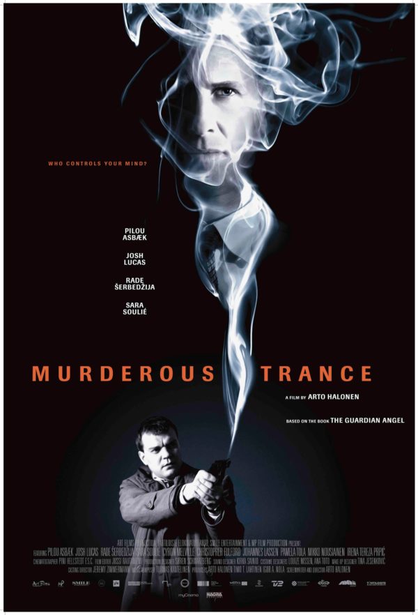 Movie Poster for Muderous Trace. A film by Arto Halonen basedon the book The Guardian Angel