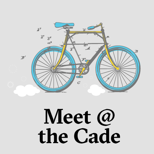 Diagram of bicycle. Meet @ the Cade