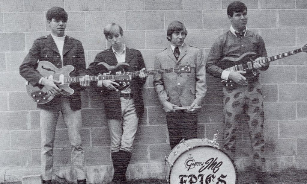 1967 Gainesville High School yearbook of band members of The Epics, including Tom Petty