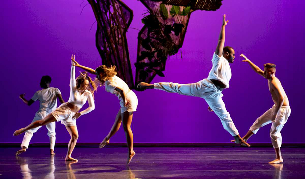 Dancers on stage at Agbedidi