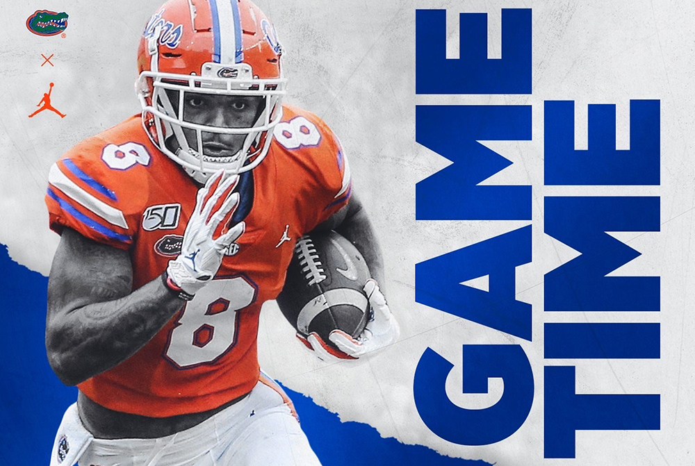 Gators football player. Game Time