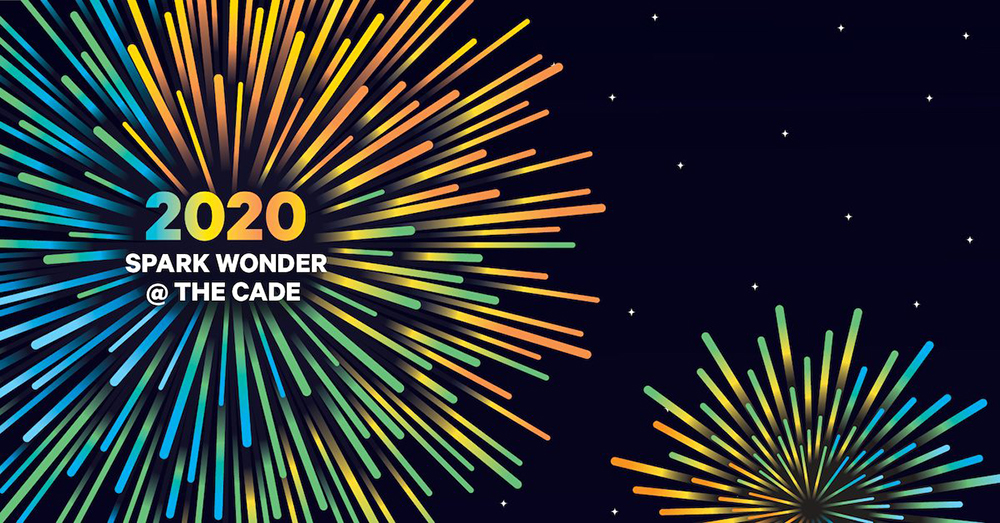 Illustration of fireworks. 2020 Spark Wonder @ The Cade