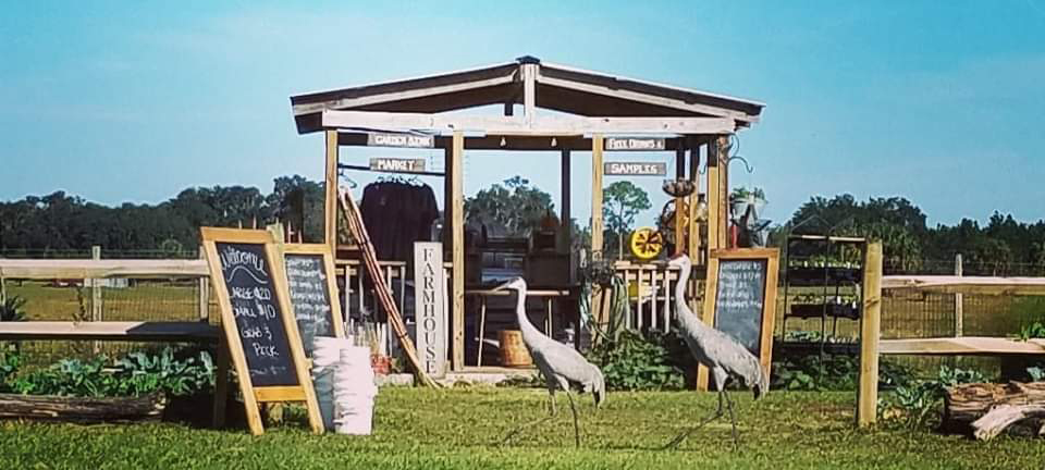 Produce Stand set up for Fresh Pick