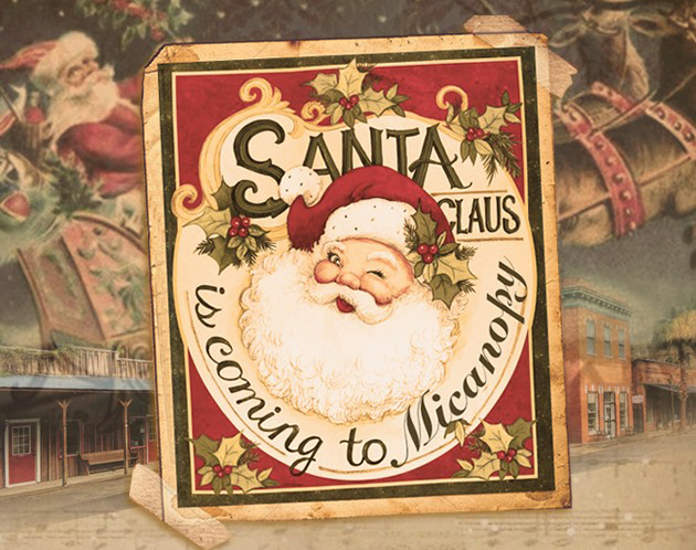 Santa Claus illustration in Micanopy