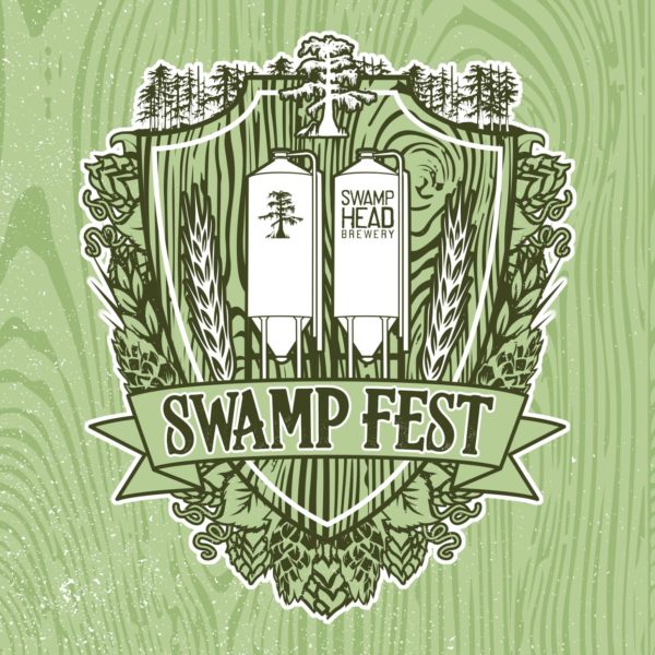 Illustration of Swamp Head Brewery in the Swamp Fest logo
