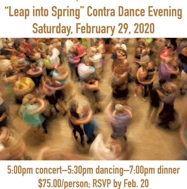 people dancing on the dance floor. Contra Dance and Dinner