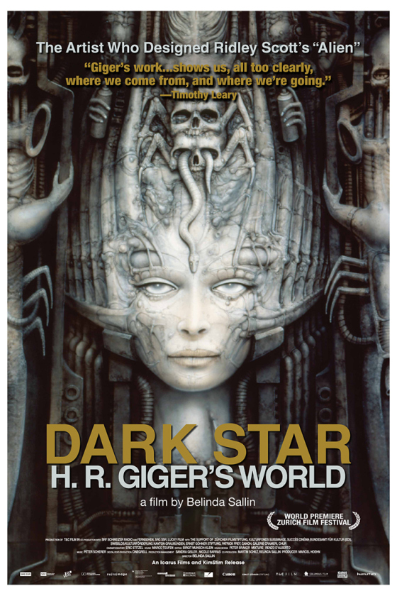 Artwork by HR Giger for movie poster for Dark Star HR Giger's World. The artist who designed ridley scott's Alien.