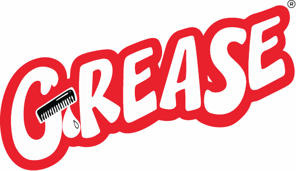 Logo for Grease, with illustration of black comb