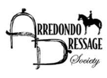 Logo for Arredondo Dressage Society with image of a horse and rider