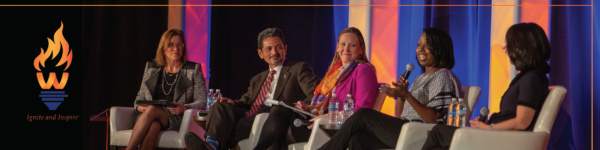 Discussion panel on stage