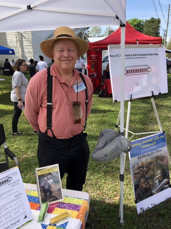 Exhibitor at historic archer depot