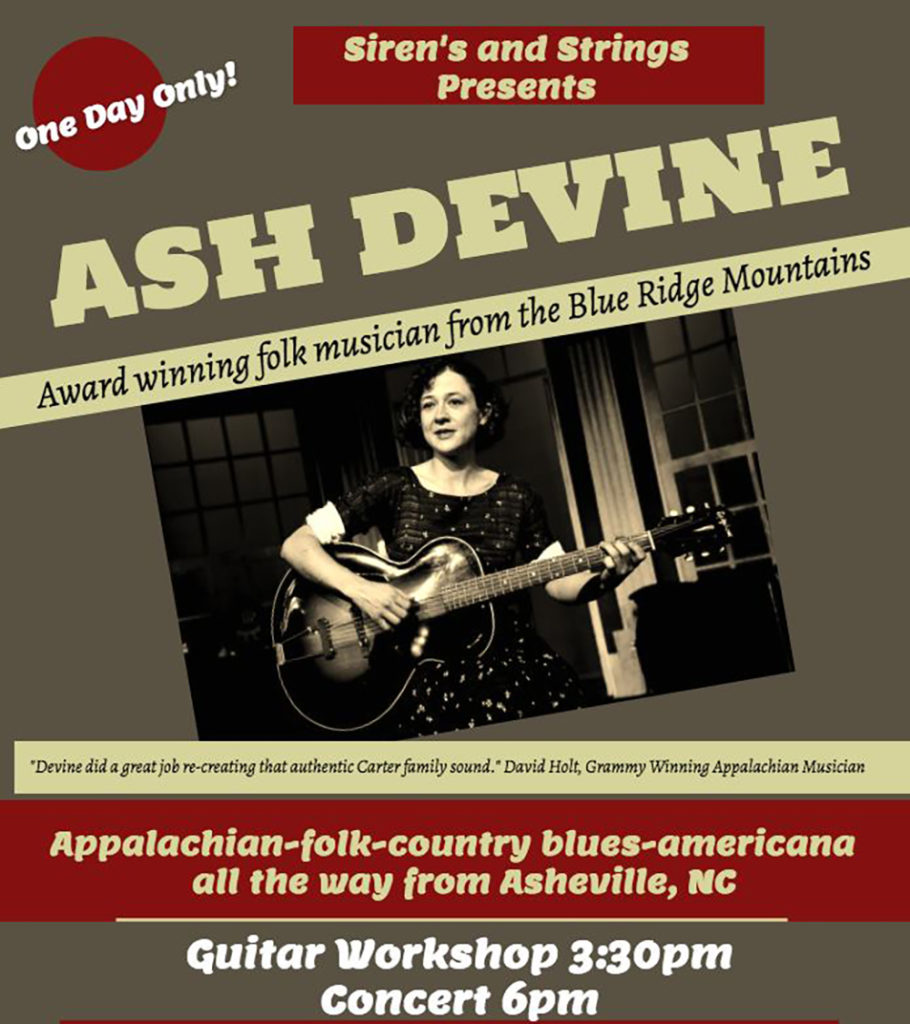 Ash Devine with guitar