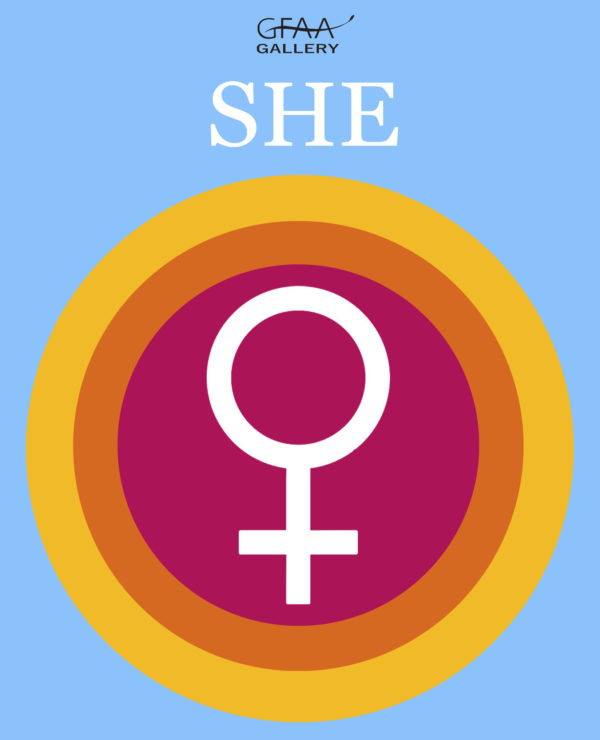 female symbol in circles. She