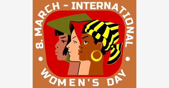 Illustration of women, March 8 International Womens Day