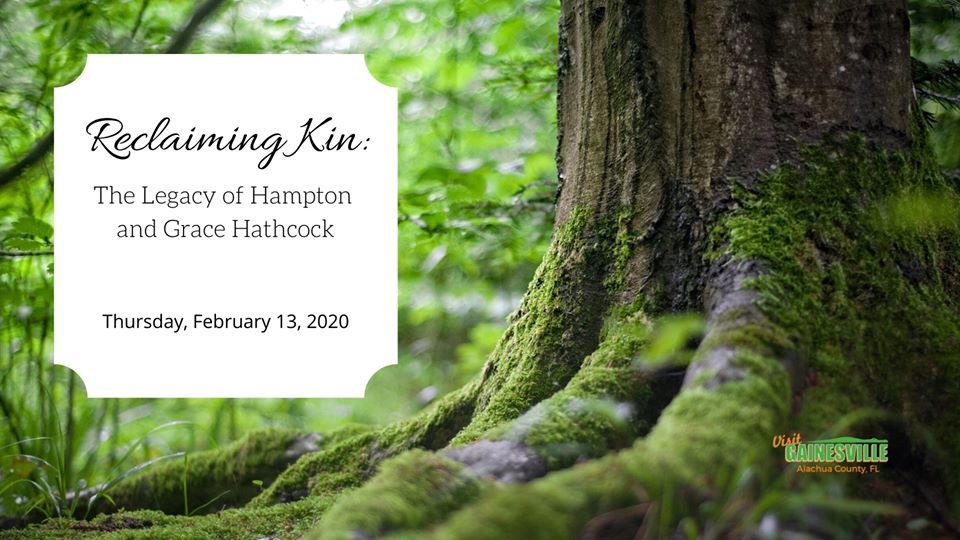 Base of tree. Reclaimin Kin the legacy of Hampton and Grace Hathcock