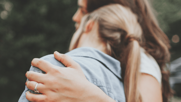 Person leaning on shoulder