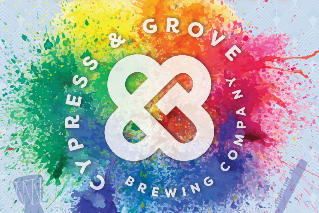 Cypress and Grove logo with splashes of color