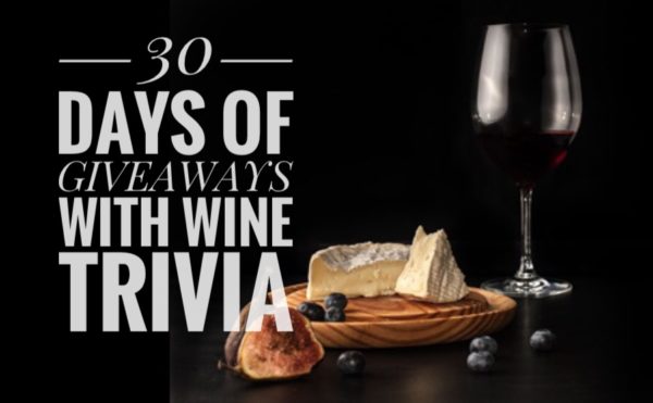 30 Days of Prizes with wine trivia