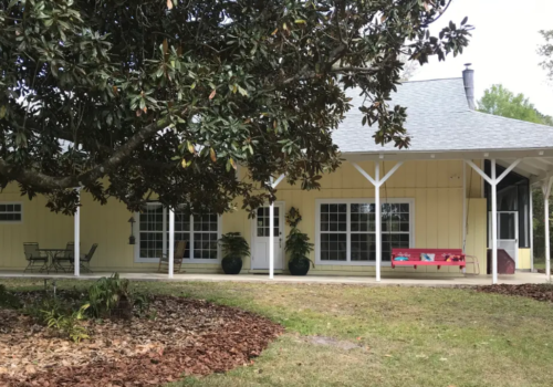 Peacock terrace exterior porch and swing