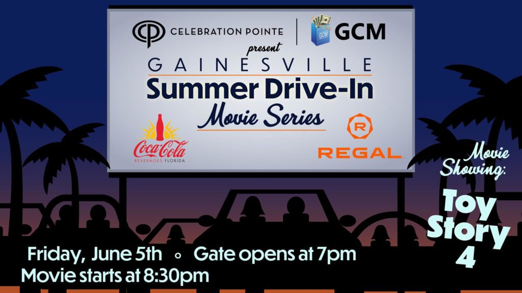 gainesville summer drive in series at celebration pointe