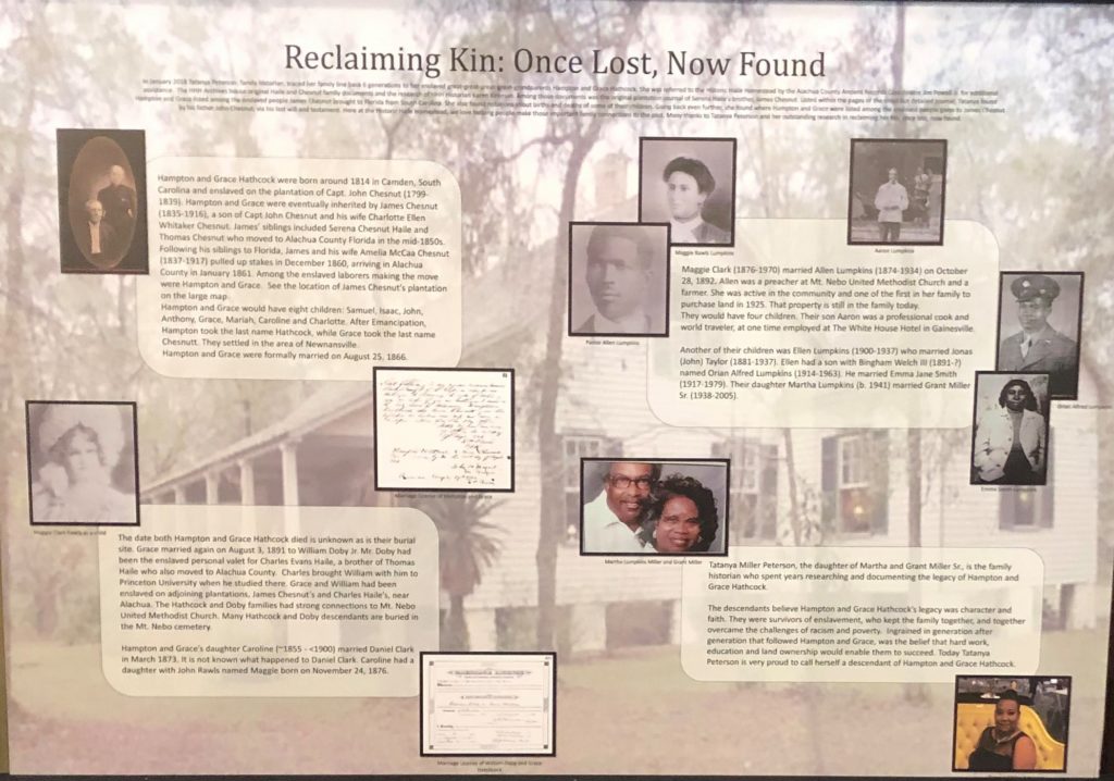exhibit at Historic Haile Homestead