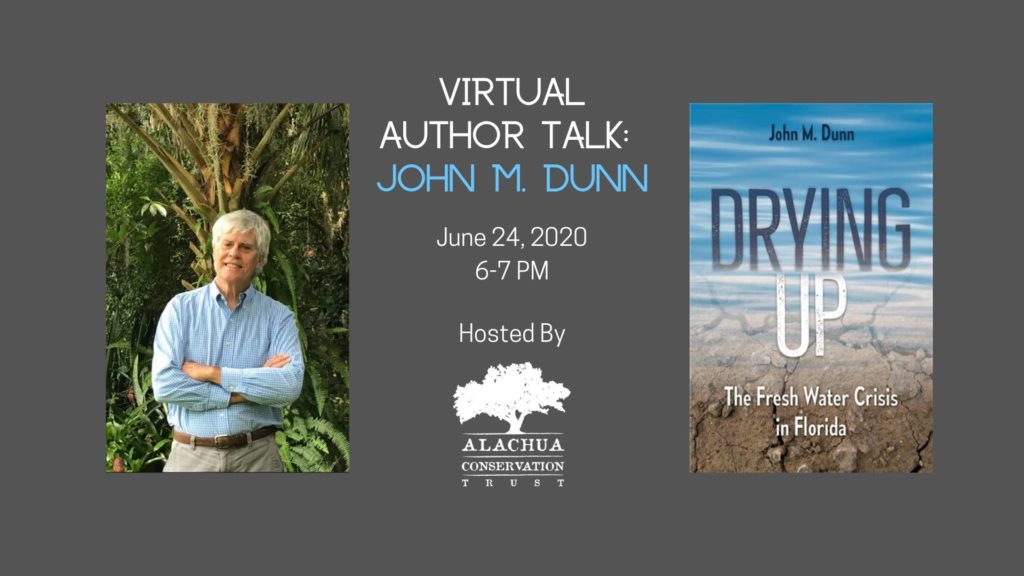 author john m dunn with book cover Drying Up